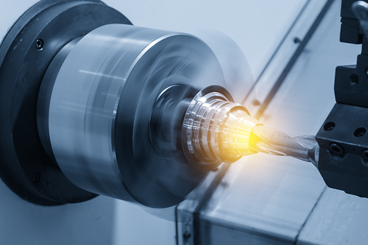 Trends and Predictions in Process Excellence 2022 machine or turning machine drilling the steel cone shape rod