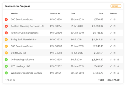 quadient ar invoice screen