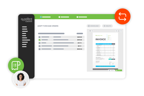 Quadient AP Invoice Automation dashboard