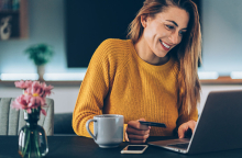 woman at laptop