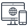 icon showing computer screen and mobile