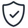 icon of a security shield icon of a security shield