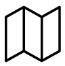 icon showing a folded sheet of paper