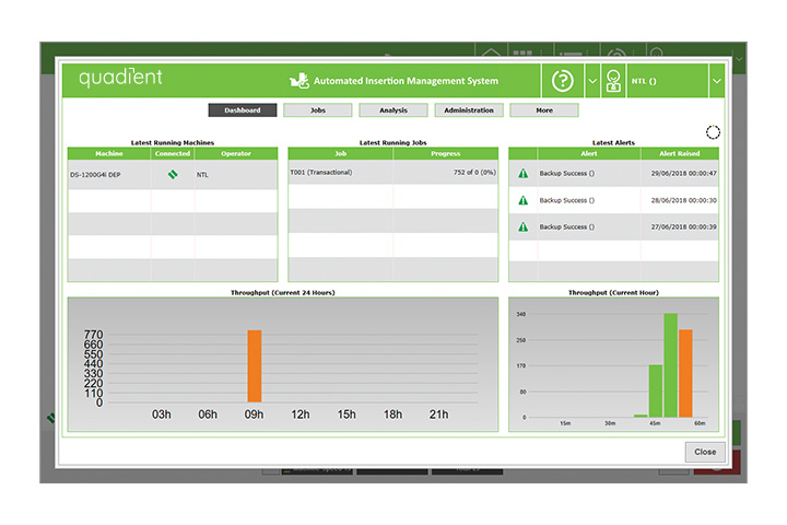 Automated Insertion Management System UI Automated Insertion Management System UI