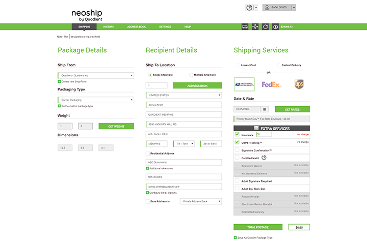 neoship shipping software