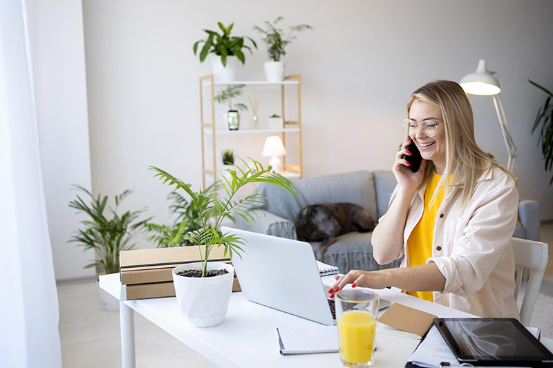 woman working from home woman working from home