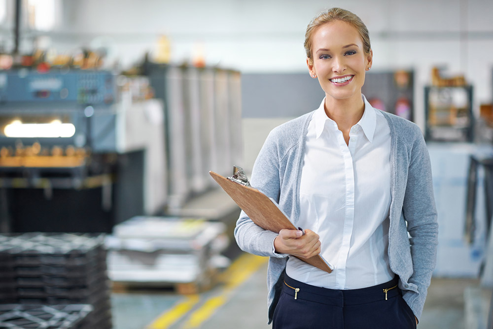 Print shop worker