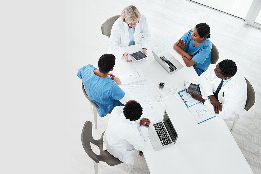 medical team in a meeting