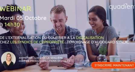 De l'externalisation du courrier à la digitalisation chez les syndics : Témoignage De l'externalisation du courrier à la digitalisation chez les syndics : Témoignage