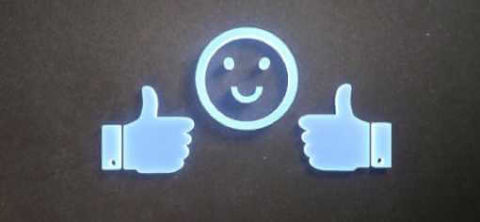 thumbs up good customer experience