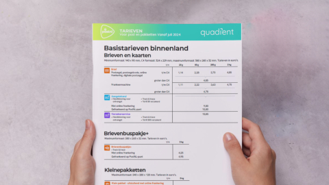 Tarieven voor post en pakketten Vanaf juli 2024 Tarieven voor post en pakketten Vanaf juli 2024