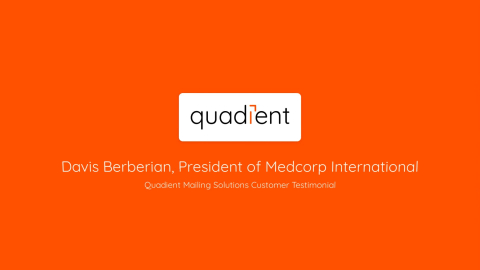 MedCorp International saves trips to the post office with a Quadient postage meter